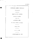 Interstate Commerce Commision Report of the Accident  Investigation Occuring on the NEW YORK CENTRAL RAILROAD RIGA MI