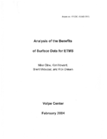 Analysis of the benefits of surface data for ETMS