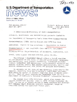 US Department of Transportation News Office of Public Affairs UMTA 7742