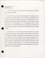 Suggested Statement for Secretary of Transportation Elizabeth Hanford Dole