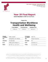 Transportation Workforce Health and Wellbeing