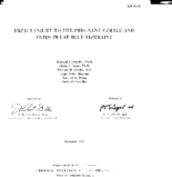 Impact injury to the pregnant female and fetus in lap belt restraint