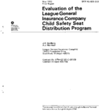 Evaluation of the League General Insurance Company Child Safety Seat Distribution Program