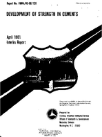 Development of Strength in Cements