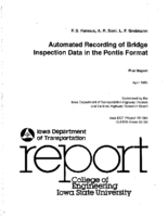 Automated recording of bridge inspection data in the Pontis format