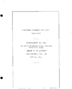 Interstate Commerce Commision Report of the Accident  Investigation Occuring on the MISSOURI KANSAS AND TEXAS RAILWAY BASTROP TX