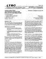 Sugar cane fiber geotextiles  production evaluation and field study  technical summary