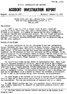 Investigation of Aircraft Accident FLYING TIGER LINE IDLEWILD AIRPORT NY 19570621