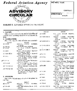 AC 002H Advisory Circular Checklist and Status of Federal Aviation Regulations