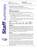 Diverging Diamond Interchange Results from the Right Transportation Solution Survey Staff Summary January 2010