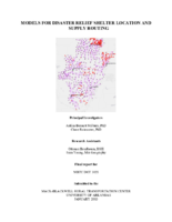Models for Disaster Relief Shelter Location and Supply Routing