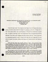 Remarks Prepared for Delivery by Secretary of Transportation Elizabeth Hanford Dole to the Aero Club