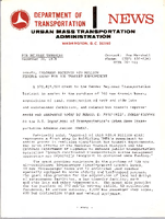 Department of Transportation News Urban Mass Transportation Administration UMTA 76141 Denver Colorado Receives Grant for Bus Transit Improvement