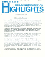 BRS News Highlights AugustSeptember 1971