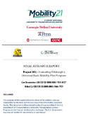 Evaluating Pittsburghs Universal Basic Mobility Pilot Program