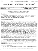 Investigation of Aircraft Accident TRANS WORLD AIRLINES ALBUQUERQUE NEW MEXICO 19550219