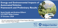 Energy and Environmental Impacts of Automate Vehicles Framework and Preliminary Results