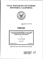 Analysis of Transferring US Navy Perry Class Frigates to Turkey and Issues Raised During the Process