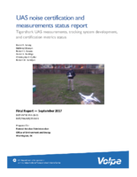 UAS noise certification and measurements status report  Tigershark UAS measurements tracking system development and certification metrics status