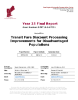 Transit Fare Discount Processing Improvements for Disadvantaged Populations