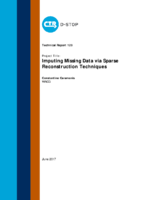 Imputing missing data via sparse reconstruction techniques