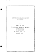Interstate Commerce Commision Report of the Accident  Investigation Occuring on the ATCHISON TOPEKA AND SANTA FE RAILWAY MONICA IL