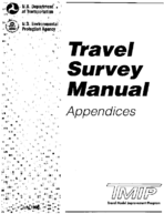 Travel Survey Manual Appendices