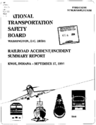 Interstate Commerce Commision Report of the Accident  Investigation Occuring on the NORFOLK SOUTHERN NS KNOX IN