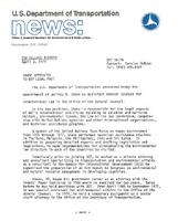 Department of Transportation News Releases April 1979