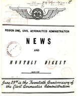 Region One Civil Aeronautics Administration News and Monthly Digest March 1958