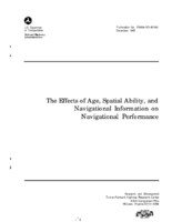 The Effects of Age Spatial Ability and Navigational Information on Navigational Performance