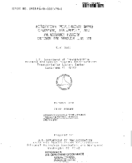 Morgantown People Mover MPM Operating Availability and Maintenance History October 1976 through June 1978