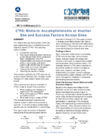 C3RS Midterm Accomplishments at Another Site and Success Factors Across Sites Research Results