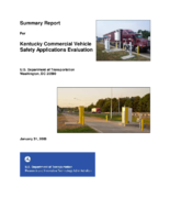 Kentucky Commercial Vehicle Safety Applications Evaluation Summary Report