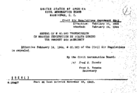 Part 60 Amendment 603 Repeal Of 60 960 Transmission Of Weather Information By Pilots During The Present War Emergency