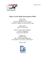 Motor Carrier Safety Performance Profile February 2004