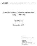 Grand Forks Data Collection and Archival Study  Phase IIIb