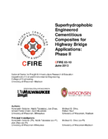 Superhydrophobic engineered cementitious composites for highway applications  phase II