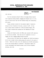 Air Travel Consumer Report October 1973