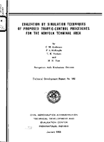 Evaluation By Simulation Techniques of Proposed TrafficControl Procedures For The Norfolk Terminal Area