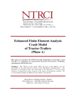 Enhanced Finite Element Analysis Crash Model of TractorTrailers Phase A
