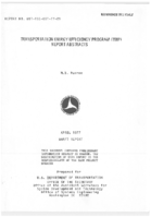 Transportation Energy Efficiency Program TEEP Report Abstracts