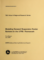 Modeling DemandResponsive Feeder Systems in the UTPS Framework
