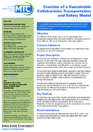 Creation of a Sustainable Collaborative Transportation and Safety Model  Tech Transfer Summary