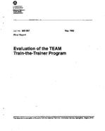 Evaluation of the TEAM TraintheTrainer Program