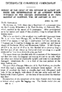 Interstate Commerce Commission Report of the Accident  Investigation Occurring on the CHICAGO MILWAUKEE AND ST PAUL RAILWAY OAKWOOD WI