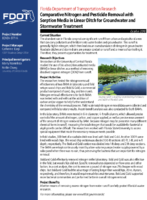 Comparative Nitrogen and Pesticide Removal with Sorption Media in Linear Ditch for Groundwater and Stormwater Treatment Summary