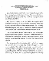 Deputy Secretary of Transportation Elaine Chao Speeches February 1991