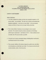 FAA Administrator David R Hinson Speeches April 1995