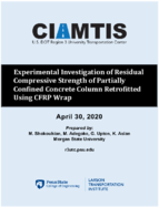 Experimental Investigation of Residual Compressive Strength of Partially Confined Concrete Column Retrofitted Using CFRP Wrap